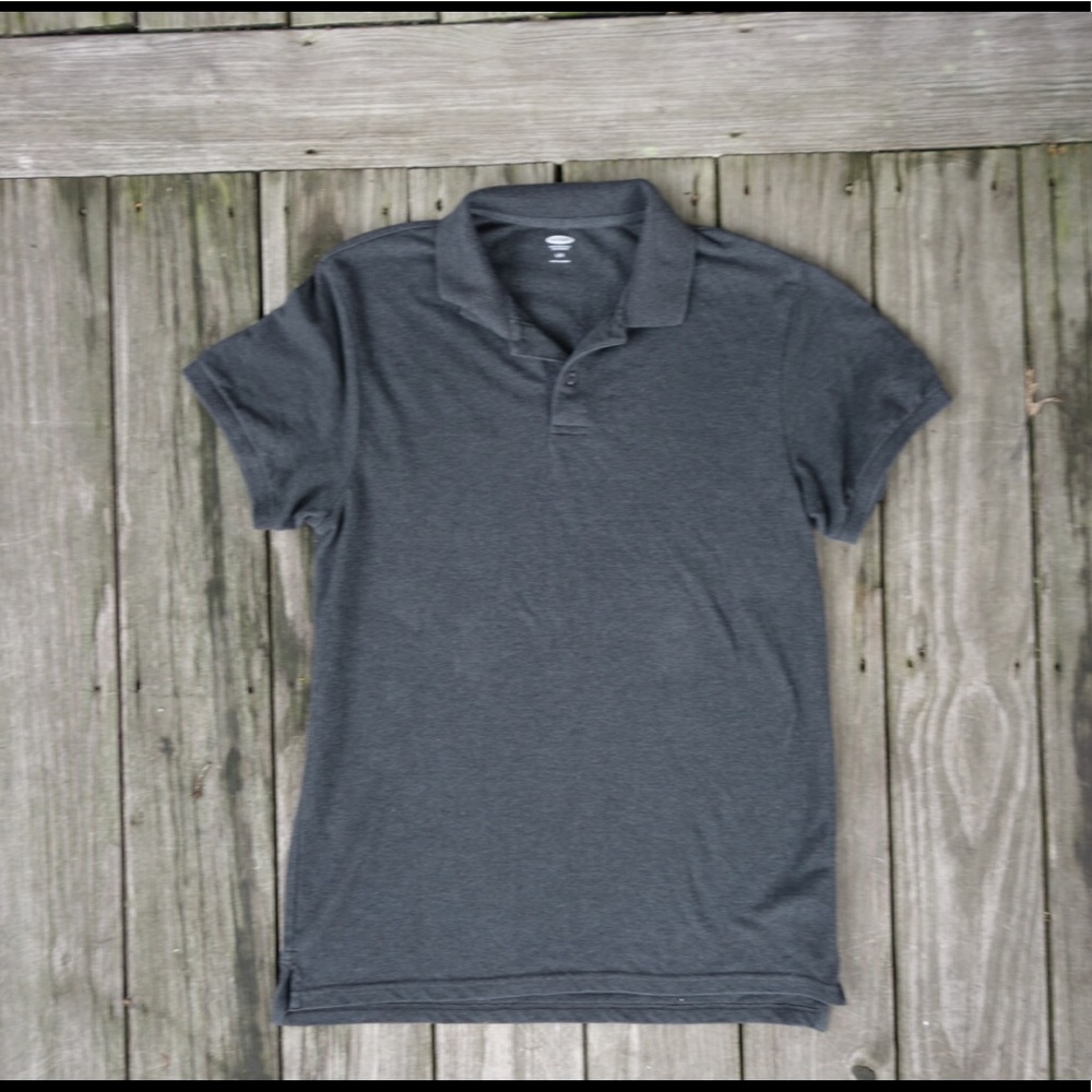 Lot of 2 grey & sea foam green polo shirts - Picture 2 of 8